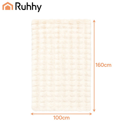 Baltas apklotas 160x100 cm - minkštas, patvarus, iš poliesterio