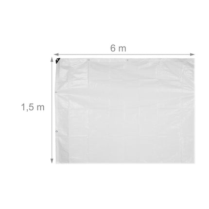 Baltas brezentas 120 g/m²