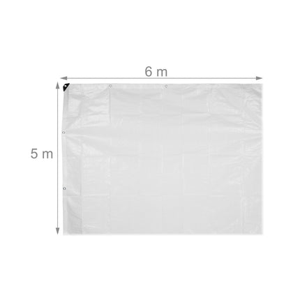 Baltas brezentas 140 g/m²