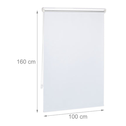 Baltos termo roleto žaliuzės, 160 cm ilgio