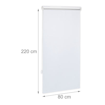 Baltos termo roleto žaliuzės, 220 cm ilgio