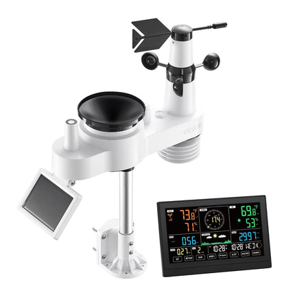 Wi-Fi Weather Station with App, 7-in-1 Solar Sensor