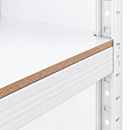Wide Heavy-Duty Shelf Over Washer and Dryer, Steel and MDF, White