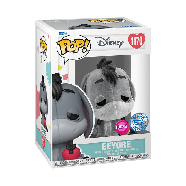 Mikė Pūkuotukas Eeyore Flocked Funko Pop vinilo figūrėlė