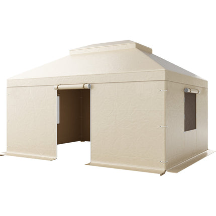 Winter Gazebo Cover 12x16 Ft, Sidewalls, 180G PE