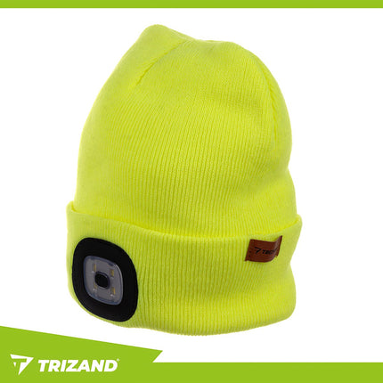 Žieminė kepurė su žibintuvėliu - geltona Trizand 22664