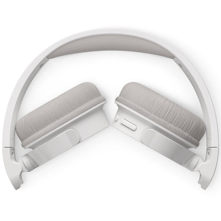 Wireless on-ear headphones TAH3209WT, 25h playing time, light and comfortable. White.