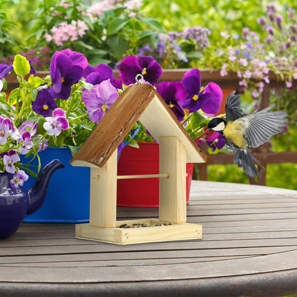 Wooden Bird Feeder
