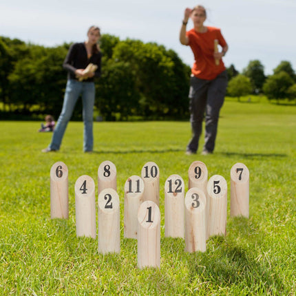 Medinis Kubb žaidimų rinkinys