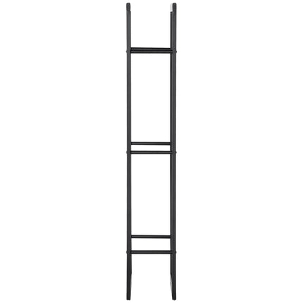 Medinė lentyna, vertikali, medinis stovas, 100 kg talpa, metalas, 60 × 25 × 150 cm