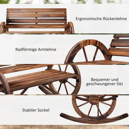 Medinis supamasis suolas, supamasis suolas su porankiais, 2 vietų sodo suolas, medinis suolas sodui, balkonui, keliamoji galia iki 240 kg, apanglėjęs