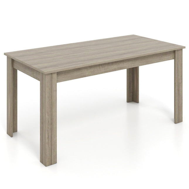 Medinis valgomojo stalas 160 x 80 cm didelis stalas stačiakampis virtuvės stalas valgomojo stalas natūralus