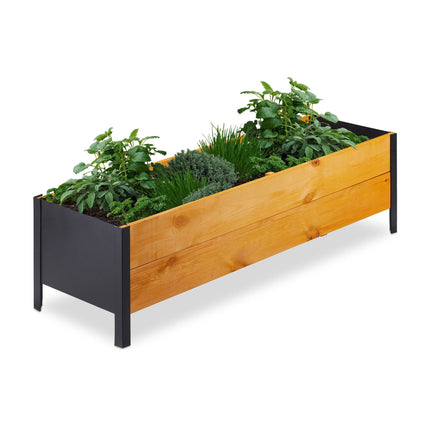 Wooden planting table