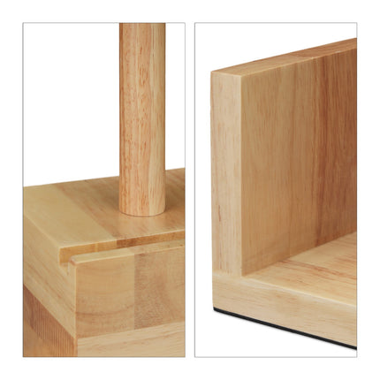Wooden table lamp with USB socket
