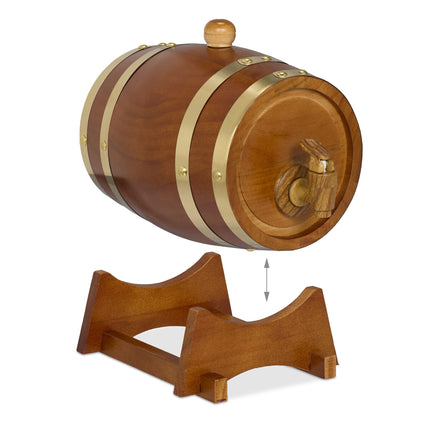 Medinė viskio statinė 1,25 l