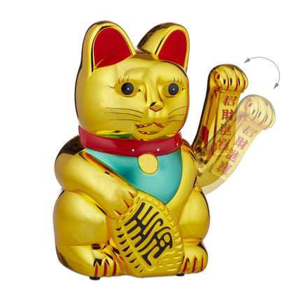 XL Winkekatze auksinė