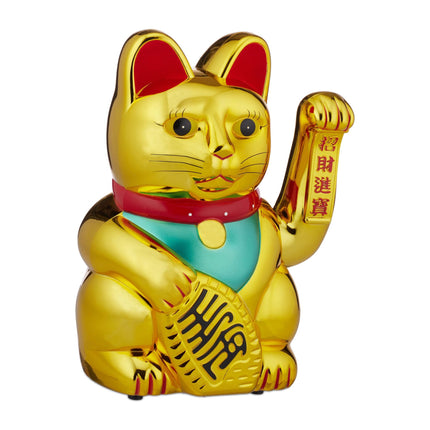 XL Winkekatze auksinė