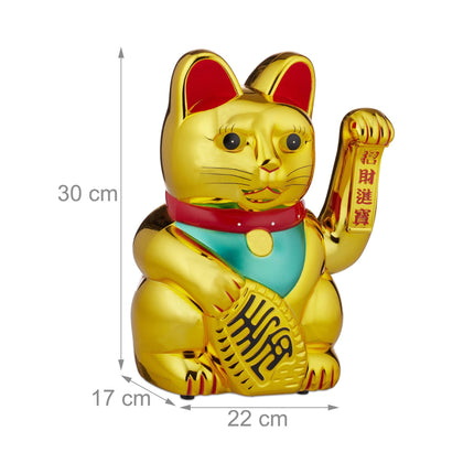 XL Winkekatze auksinė