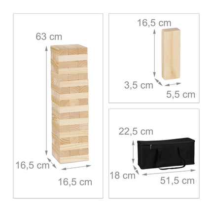 XL Wobble Tower medinis