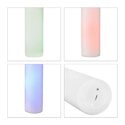 10 LED šviesos lazdelių rinkinys iš putplasčio plastiko