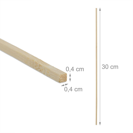 200 bambuko lazdelių rinkinys, 30 cm