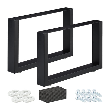 set of 2 table runners black