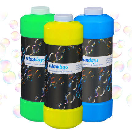 3 muilo burbulų papildymo buteliukų rinkinys, 1 l
