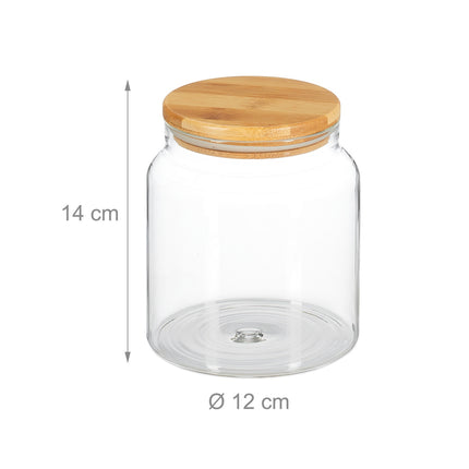 3 laikymo indelių su dangteliais rinkinys po 1000 ml