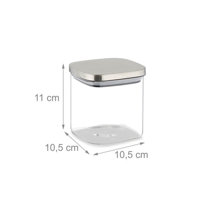 3 laikymo indelių su dangteliais rinkinys, 600 ml