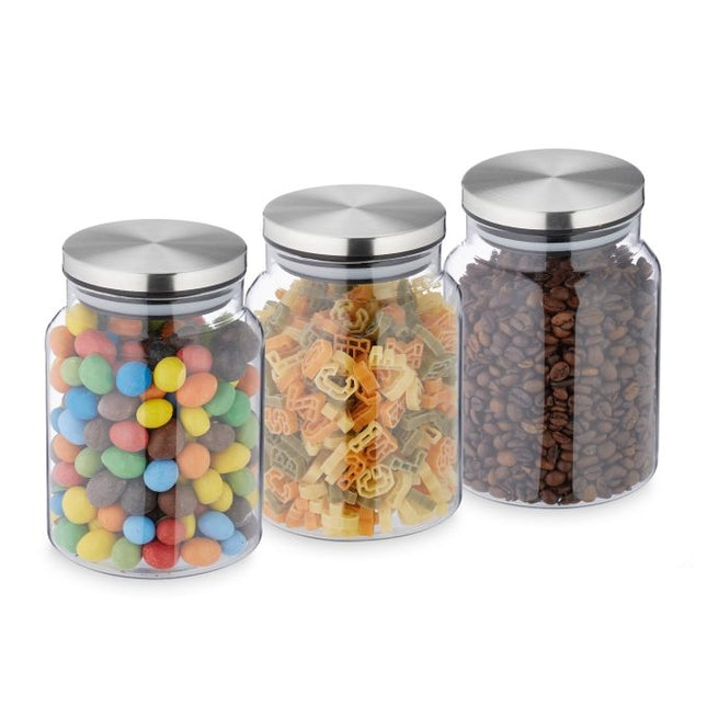 3 laikymo indelių su dangteliais rinkinys, 700 ml