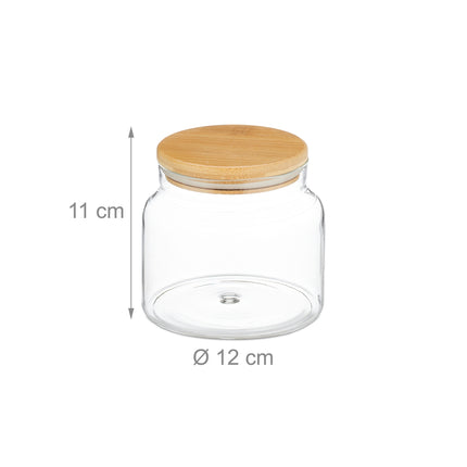 3 laikymo indelių su dangteliais rinkinys, 800 ml